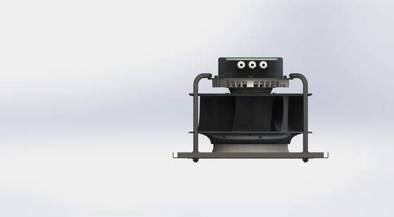 Resistência a altas temperaturas de 60°C IP54 com lâmina de 250 mm EC Fan