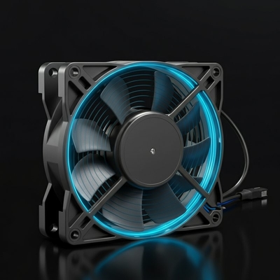 Potência da lâmina 175mm 102W resistência a altas temperaturas de 60°C EC Ventilador axial