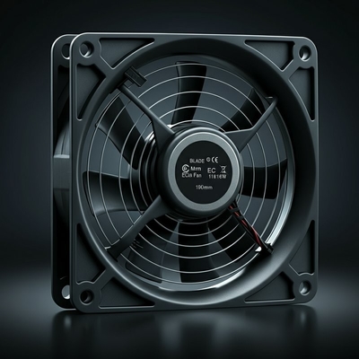 Força da lâmina 190 mm 116W resistência a altas temperaturas de 60°C CE Ventilador axial