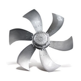Fã axial do rotor externo trifásico da lâmina da foice com lâmina de 450mm