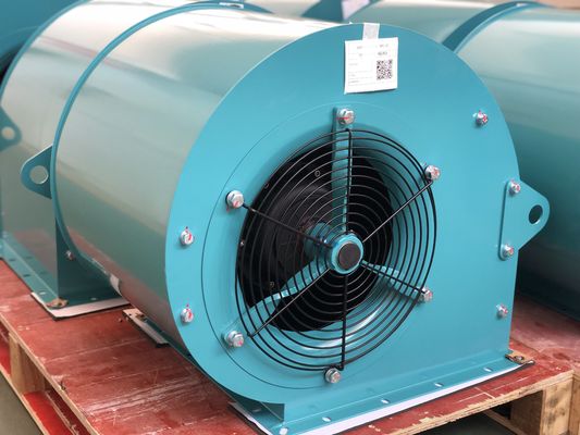 Fã centrífugo 4 da entrada dupla trifásica de Polo 1160 RPM com a lâmina galvanizada 225mm