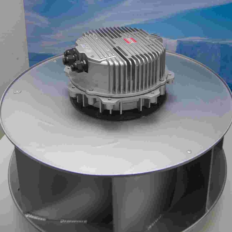 Peso 1,4 kg lâmina 190mm EC Ventilador centrífugo Ventilador de refrigeração do rotor externo